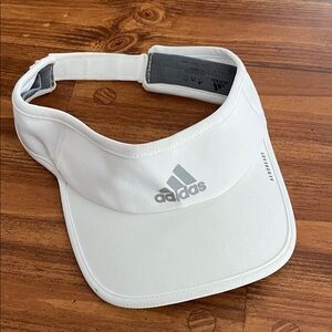 Adidas White Sports Visor
